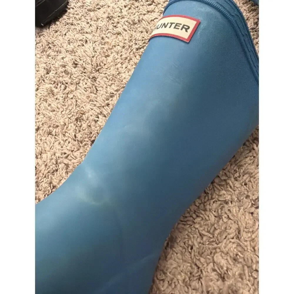 Hunter Rain Boots Toddler Kids Size 10/11 blue *some fade*